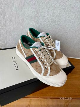 Gucci Web GG Supreme Low Top Sneaker Pink 2191295