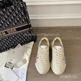 Gucci Rhyton Leather Sneaker with Gucci Logo Print 2191310