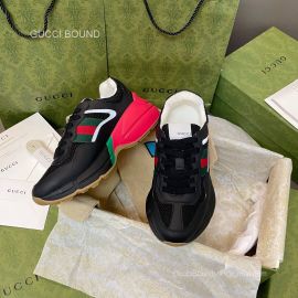 Gucci Rhyton Sneaker with Black Mesh and Reflective Fabric Unisex 2281014