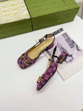 Gucci Purple GG Multicolor Slingback Pump 25MM 2281038