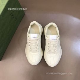 Gucci Bananya Rhyton White Leather Sneakers Unisex 2281056