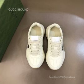 Gucci 25 Rhyton White Leather Sneakers Unisex 2281057