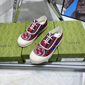 Gucci Interlocking G Multicolor Web Lace Up Sneakers 2281078