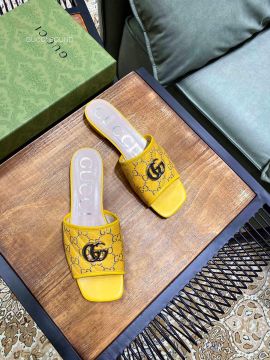 Gucci GG Multicolor Slide Sanadl in Yellow 2281167