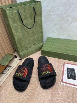 Gucci x The North Face Platform Slide Sandal in Black GG Canvas 2281364