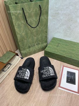 Gucci x The North Face Platform Slide Sandal in Black GG Canvas 2281367