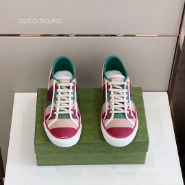 Gucci 100 Tennis 1977 Low Top Web Sneaker in Multicolour Baiadera Stripe Canvas Unisex 2281440