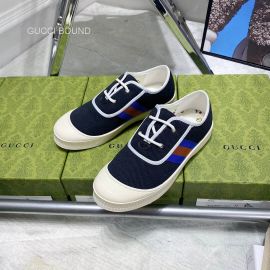 Gucci Tennis 1977 Low Top Sneaker in Blue GG Canvas with Web 2281477