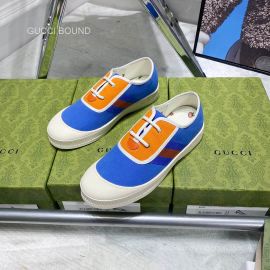 Gucci Tennis 1977 Low Top Sneaker in Blue GG Canvas with Web 2281479