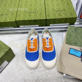 Gucci Tennis 1977 Low Top Sneaker in Blue GG Canvas with Web 2281479