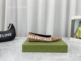 Gucci x Balenciaga The Hacker Project Square Knife Ballet Flat in Beige GG Supreme Canvas 2281558