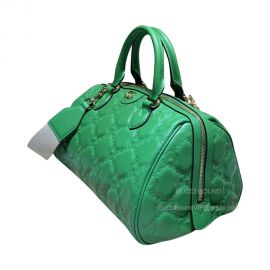 Gucci GG Matelasse Leather Medium Shoulder Bag in Green 702242