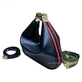 Gucci Attache Large Hobo Shoulder Bag in Black Leather 702823