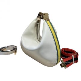 Gucci Attache Large Hobo Shoulder Bag in White Leather 702823