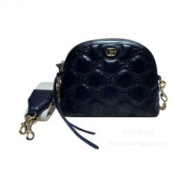 Gucci Black GG Matelasse Leather Shoulder Bag 702229