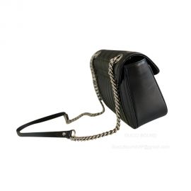 Gucci GG Marmont Small Shoulder Bag in Black Matelasse Leather 443497