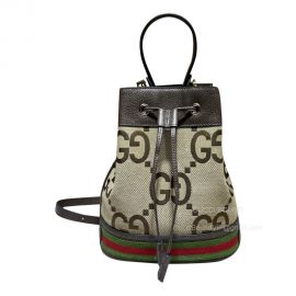 Gucci Ophidia GG Small Bucket Bag in Beige and Jumbo GG Supreme Canvas 550621