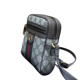 Gucci Messenger Bag Gucci x Balenciaga Monogram Web Mini Ophidia Crossbody Bag in Beige 680129