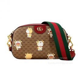 Gucci Shoulder Bag Gucci x Doraemon Small Limited GG Canvas Bag 574886