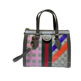 Gucci Tote Bag Gucci Ophidia Small Tote Bag in GG Supreme Canvas with Geometric Print 547551