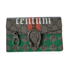 Gucci Shoulder Bag Gucci Dionysus Super Mini Chain Bag in GG Supreme Canvas with Rhombus Print 476432