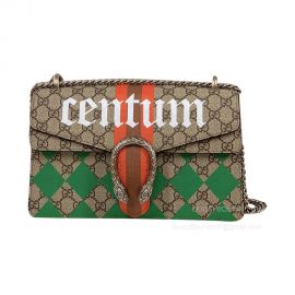 Gucci Shoulder Bag Gucci Dionysus Small Chain Bag in GG Supreme Canvas with Rhombus Print 400249