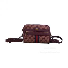 Gucci Shoulder Bag Gucci Ophidia Mini GG Supreme Canvas Shouder Bag with Web 517350