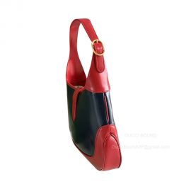 Gucci Shoulder Bag Gucci Jackie 1961 Small Shoulder Hobo Bag in Blue and Red Leather 636709