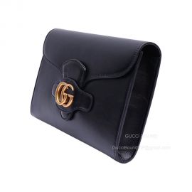 Gucci Clutch with Double G in Black Leather 648935
