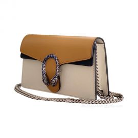 Gucci Yellow White Leather Dionysus Super Mini Chain Bag 476432