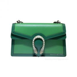 Gucci Dionysus Leather Chain Shoulder Bag in Bright Green Leather 400249