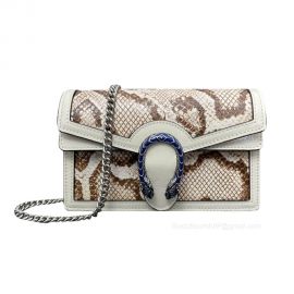 Gucci Dionysus Super Mini Snakeskin Bag in Beige 476432