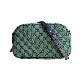 Gucci GG Marmont Small Green GG Multicolor Shoulder Bag 447632