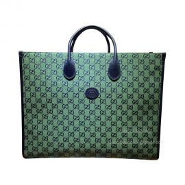 Gucci Green GG Multicolor Large Tote Bag 659980