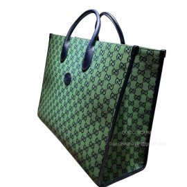 Gucci Green GG Multicolor Large Tote Bag 659980