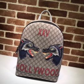 Gucci Wolf Print GG Supreme Backpack 419584 Collection