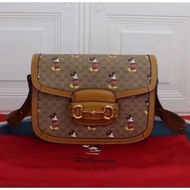Gucci x Disney GG Supreme 1955 Horsebit Small Shoulder Bag 602204 2020 Collection