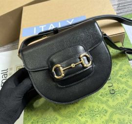 Gucci Black Leather Horsebit 1955 Mini Rounded Shoulder Bag 760191