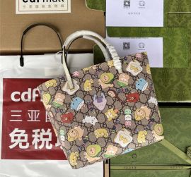 Gucci Animal Print Multi Function GG Canvas Small Tote Bag 410812