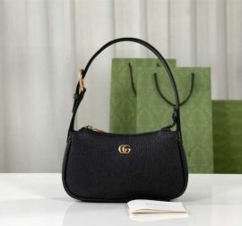 Gucci Aphrodite Mini Shoulder Bag Black Leather 739076