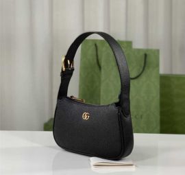 Gucci Aphrodite Mini Shoulder Bag Black Leather 739076