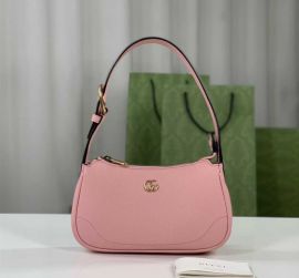 Gucci Aphrodite Mini Shoulder Bag Pink Leather 739076