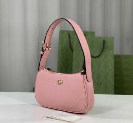 Gucci Aphrodite Mini Shoulder Bag Pink Leather 739076