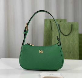 Gucci Aphrodite Mini Shoulder Bag Green Leather 739076