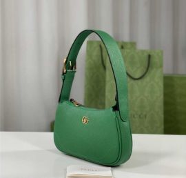 Gucci Aphrodite Mini Shoulder Bag Green Leather 739076