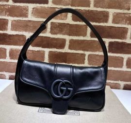 Gucci Aphrodite Small Soft Leather Shoulder Bag Black 767226