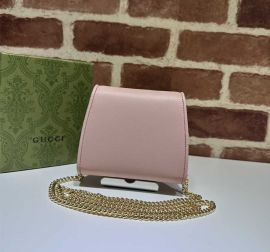 Gucci Blondie Medium Chain Wallet Pink Leather 725219