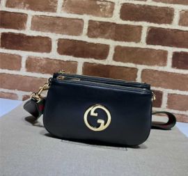 Gucci Blondie Mini Crossbody Bag Black Leather 724599