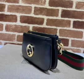 Gucci Blondie Mini Crossbody Bag Black Leather 724599