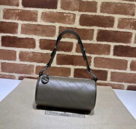 Gucci Blondie Mini Shoulder Bag with Round Interlocking G Dark Green Leather 760170